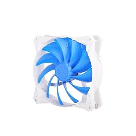 Dynamicfunction 92 mm Ultra-Quiet PWM Fan with Anti-Vibration Rubber Pads Cooling - Blue blade white frame DY3211531